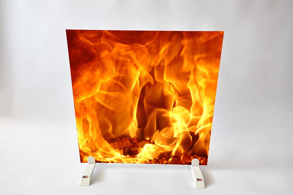 Infrarotheizung Motiv Flamme 900 Watt