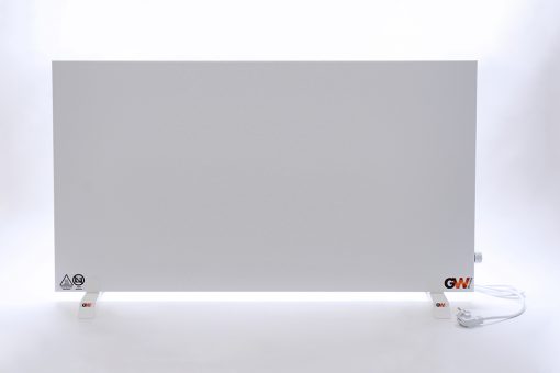 GlasWärmt-Infrarotheizung-Hybridboard-HB-weiß-1400Watt-1400x600x40mm-Vorderseite