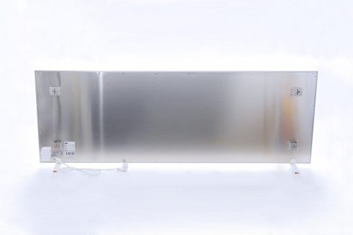 GlasWärmt-Infrarotheizung-Aluminium-IAP-1100Watt-Weiß-1400x600x20mm-Rückseite