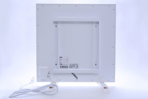 GlasWärmt-Infrarotheizung-Metall-IMP-weiß-450Watt-600x600x20mm-Rückseite